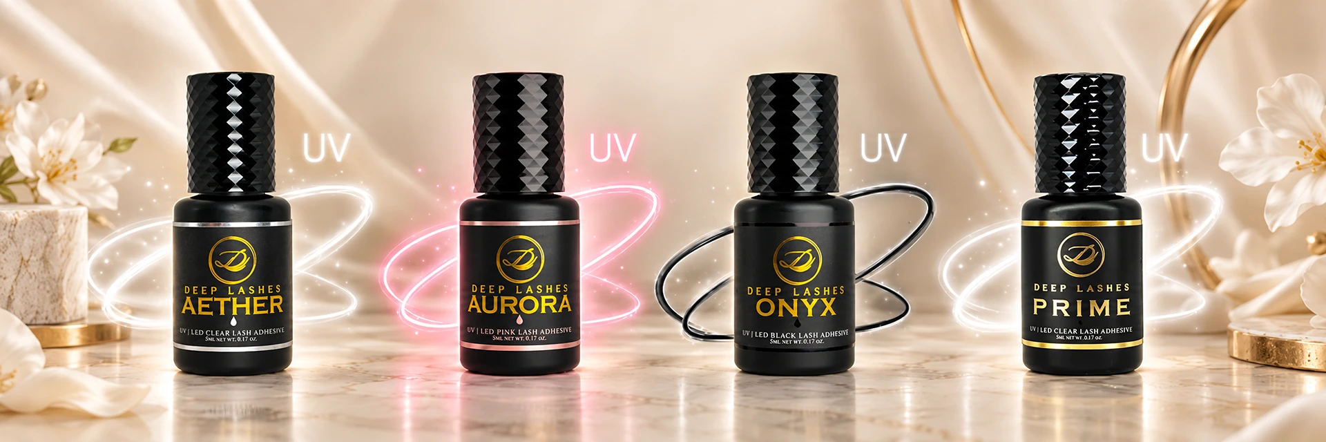 Deep Lashes UV lash adhesives