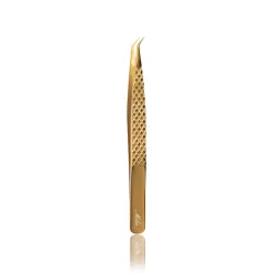 MILA 24K GOLD Curved - Isolation Lash Tweezers