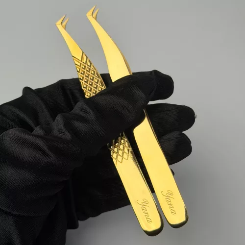 YANA - 24K GOLD - volume szempillacsipesz fiber tip