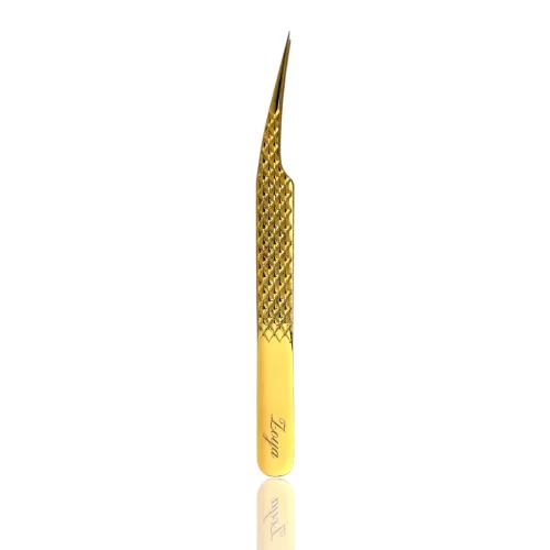 ZOYA - 24K GOLD - ferde izoláló szempillacsipesz