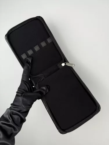 Csipesztartó táska - 10 db - Fekete