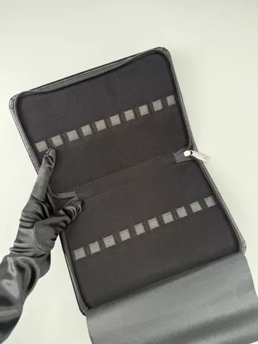 Csipesztartó táska - 20 db - Fekete