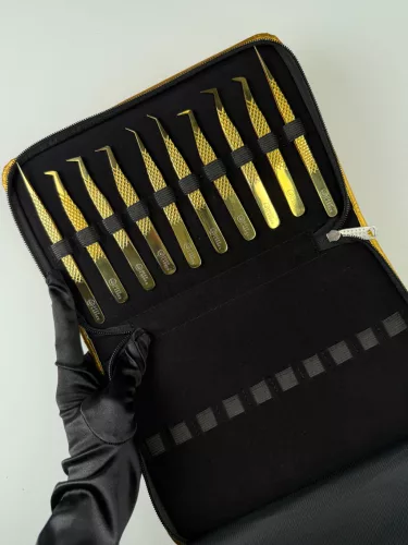 Csipesztartó táska - 20 db - Fekete