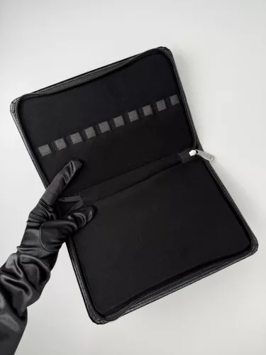 Csipesztartó táska - 20 db - Fekete