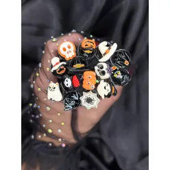 Halloween műszempilla fésű tokban (4 db / csomag)