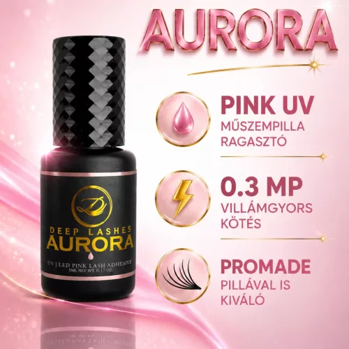 AURORA UV rózsaszín műszempilla ragasztó