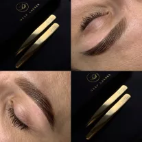 24K Gold Brow Tweezers - Pointed Tip