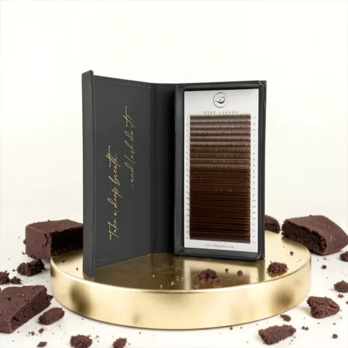22 soros – MIX • Brownie • C ív • 0.07 – Barna Műszempilla