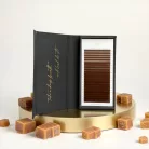16 soros kétméretes – Toffee • CC ív • 0.07 – Barna Műszempilla