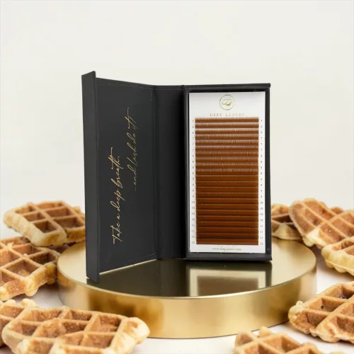 22 soros – MIX • Waffle • C ív • 0.07 – Barna Műszempilla
