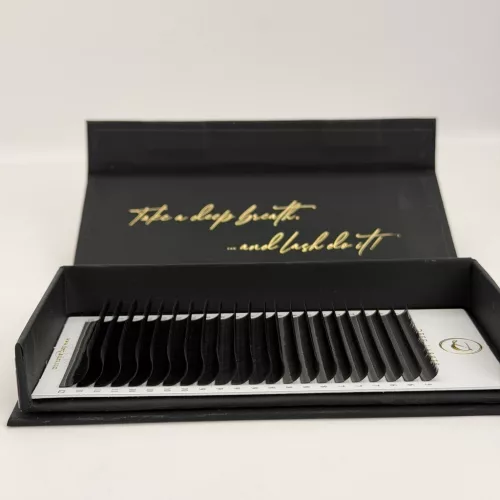 22 soros – CC ív • 0.07 • 5 mm – Egyméretes Műszempilla – Golden Line Collection