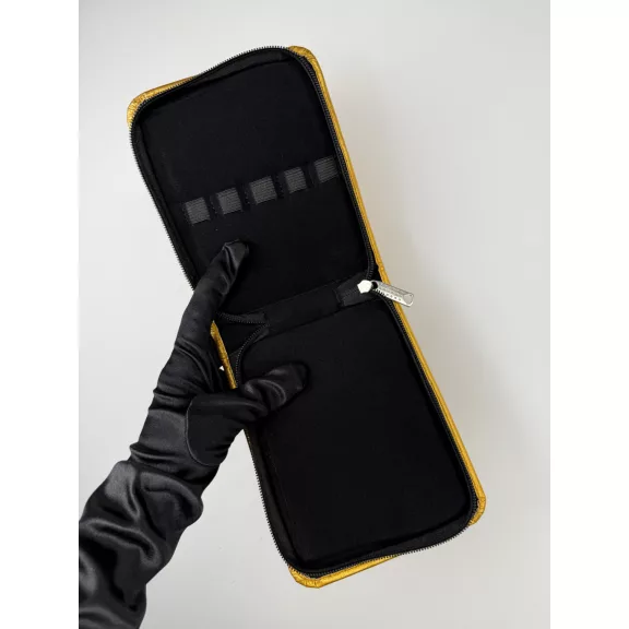10-Slot Tweezer Case - Gold