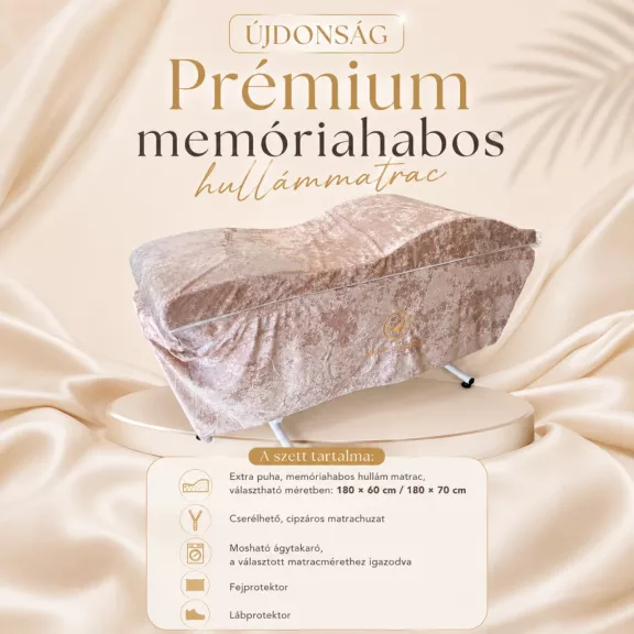 Memóriahabos hullámmatrac szett