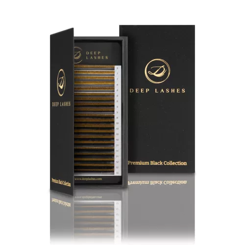 Deep Lashes Glitter Gold - MIX • 0.07 - Lash Extensions - Limited Edition