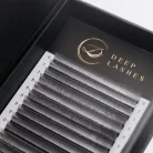 Deep Lashes Glitter Silver - MIX • CC Curl • 0.07 - Lash Extensions - Limited Edition