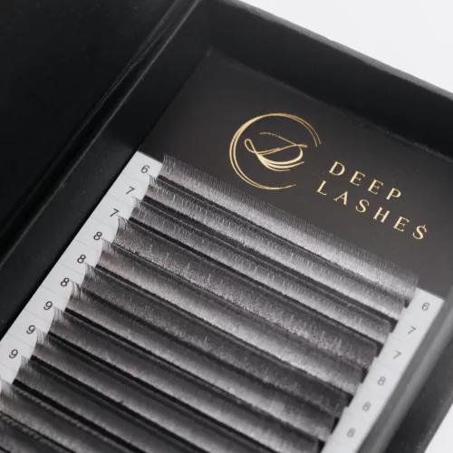 Deep Lashes Glitter Silver - MIX • CC Curl • 0.07 - Lash Extensions - Limited Edition
