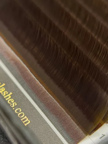 20 Rows - MIX • Dark Chocolate • 0.07 - Brown Eyelash Extensions