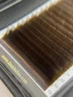 20 Rows - MIX • Dark Chocolate • 0.07 - Brown Eyelash Extensions