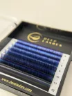 7 Rows - MIX • Black / Blue / Purple Tricolor • M Curl • 0.07 (6-12 mm) - Colored Lash Extensions