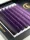 7 Rows - MIX • Black / Purple Ombre • 0.07 (6-12 mm) - Colored Lash Extensions