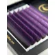 7 Rows - MIX • Black / Purple Ombre • 0.07 (6-12 mm) - Colored Lash Extensions
