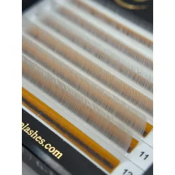   7 Rows - MIX • White • 0.07 (6-12 mm) - Colored Lash Extensions