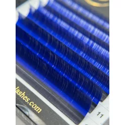   7 Rows - MIX • Dark Blue • 0.07 (6-12 mm) - Colored Lash Extensions
