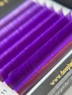 7 Rows - MIX • Purple • 0.07 (6-12 mm) - Colored Lash Extensions