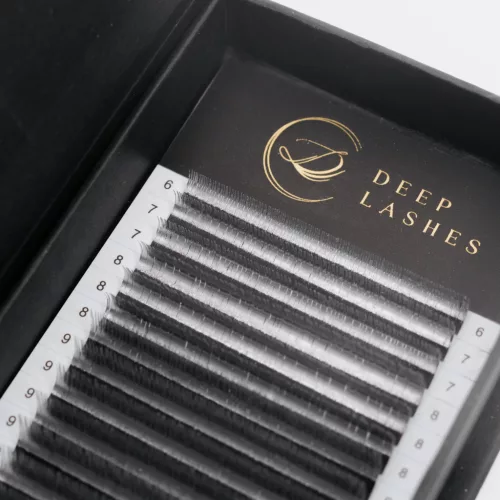 Deep Lashes Glitter Silver - MIX • M Curl • 0.07 - Lash Extensions - Limited Edition