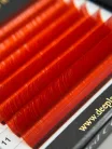 7 Rows - MIX • Red • M Curl • 0.07 (6-12 mm) - Colored Lash Extensions