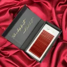 20 Rows MIX • Wine Red • 0.07 - Colored Lash Extensions