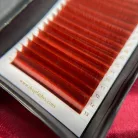 20 Rows MIX • Wine Red • 0.07 - Colored Lash Extensions