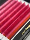 7 Rows - MIX • Pink • M Curl • 0.07 (6-12 mm) - Colored Lash Extensions
