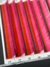 7 Rows - MIX • Pink • M Curl • 0.07 (6-12 mm) - Colored Lash Extensions