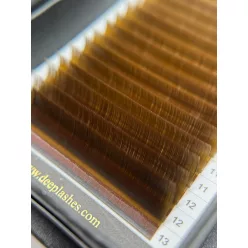   20 Rows - MIX • Dark Brown • 0.07 - Brown Lash Extensions