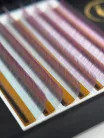 7 Rows - MIX • Ocean Blue / Pink Ombre • CC Curl • 0.07 (6-12 mm) - Colored Lash Extensions