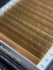 20 Rows - MIX • Light Brown • M Curl • 0.07 - Brown Lash Extensions